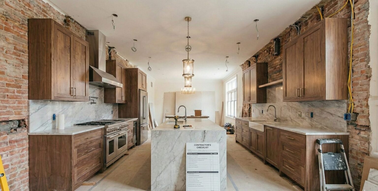 kitchen remodel planning checklist