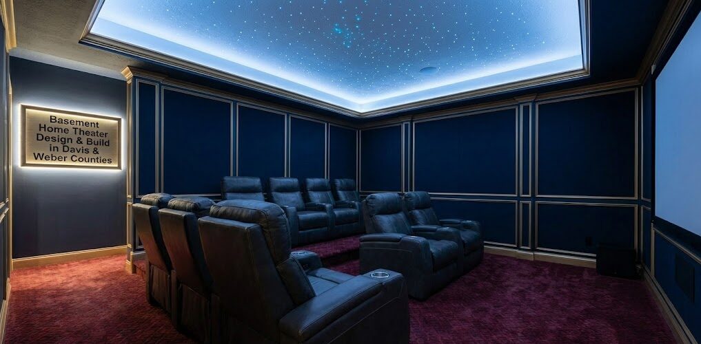 home theater basement davis county
