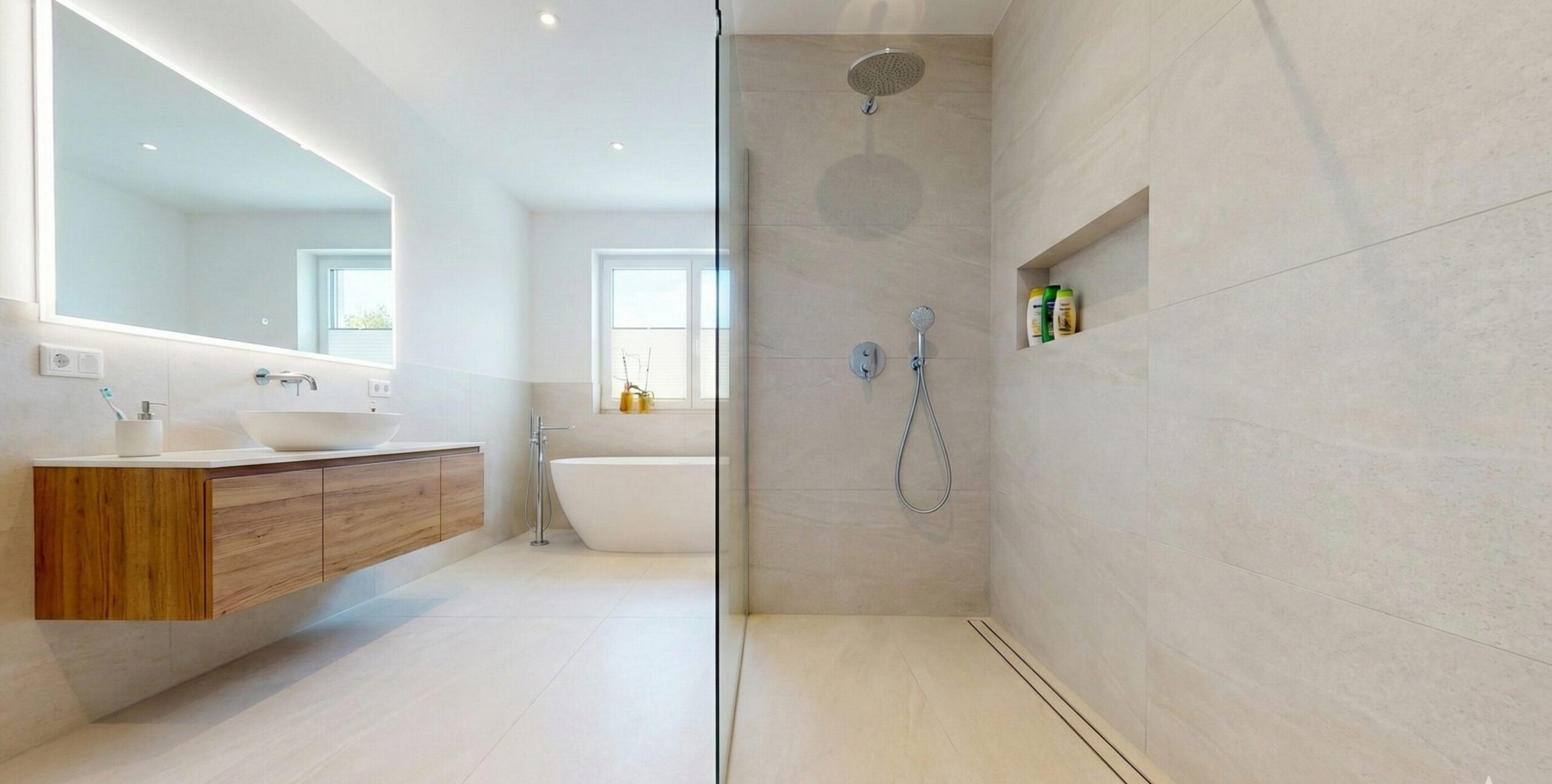 curbless shower vs curb