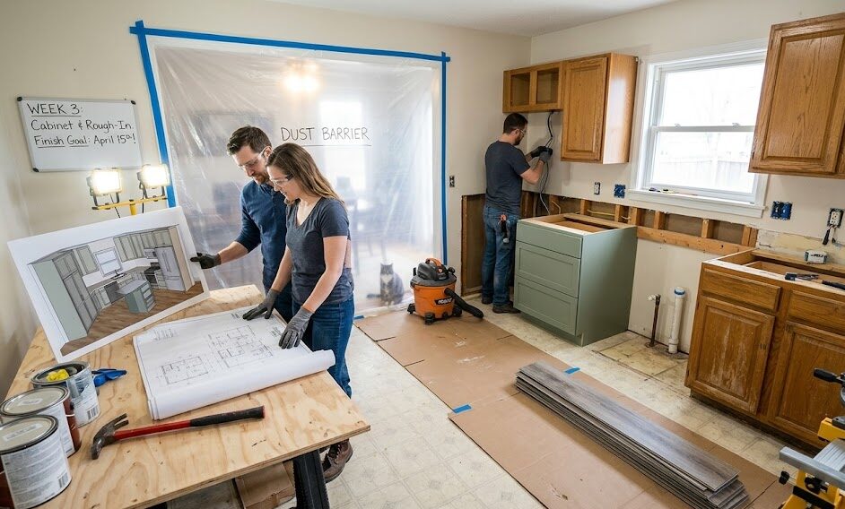 kitchen remodel in stages prioritize,