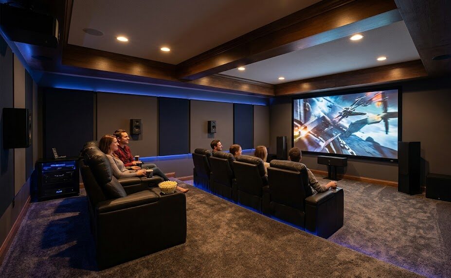 Basement Home Theater Design & Build in Davis & Weber Counties