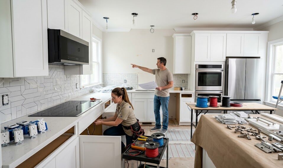 gas line vs electric kitchen remodel