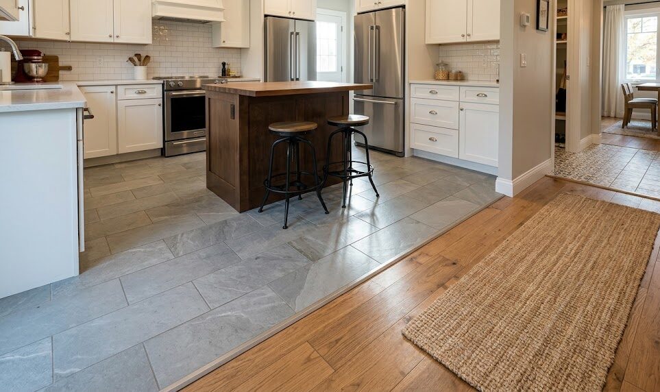 Kitchen Floor Transitions: Where to Stop Tile and How to Handle Doorways