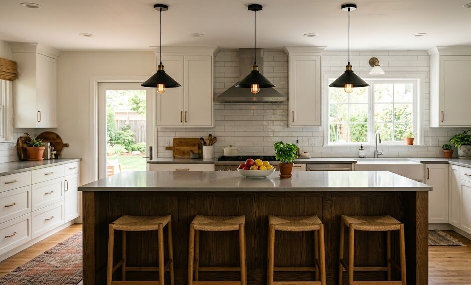 Pendant Light Spacing Over an Island: Height, Count, and Alignment