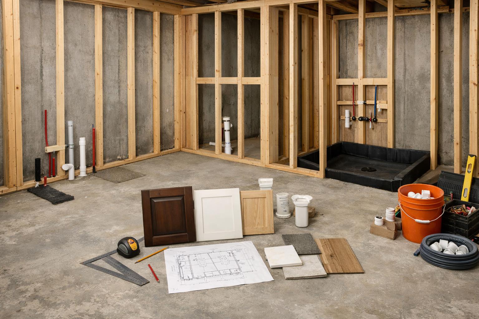 Basement Bathrooms and Kitchenettes: The Plumbing, Electrical, and Layout Decisions to Make Early