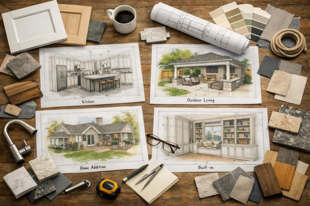 One-House Remodeling Plan: How to Prioritize Additions, Outdoor Living, Built-Ins, and Interior Updates