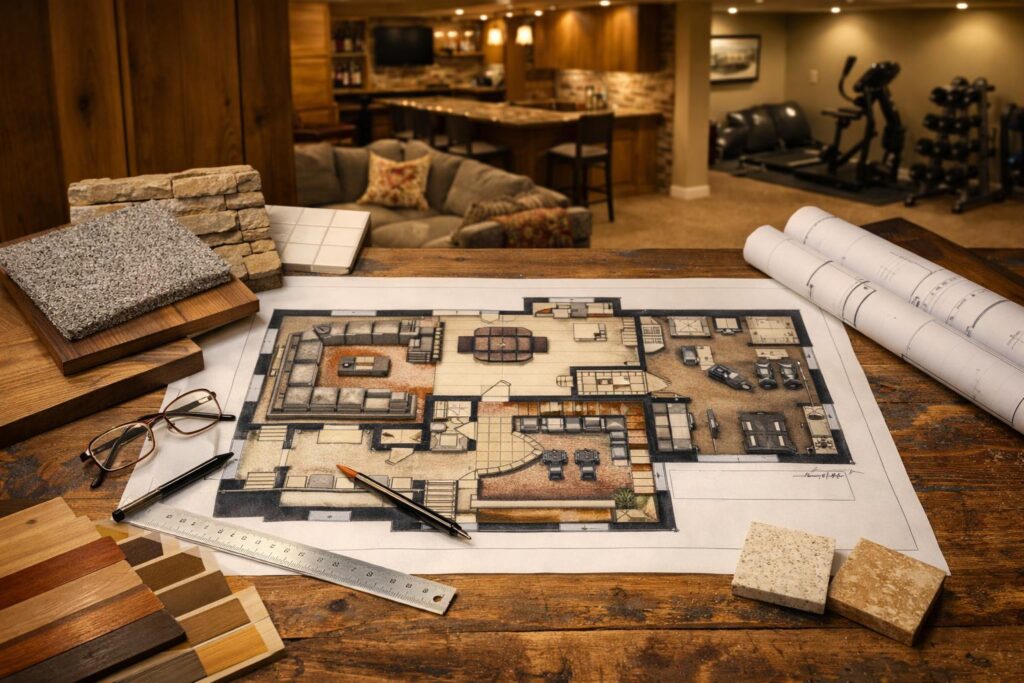The Basement Layout Test: How to Plan Bedrooms, Storage, Fitness, Theater, and Future Flex