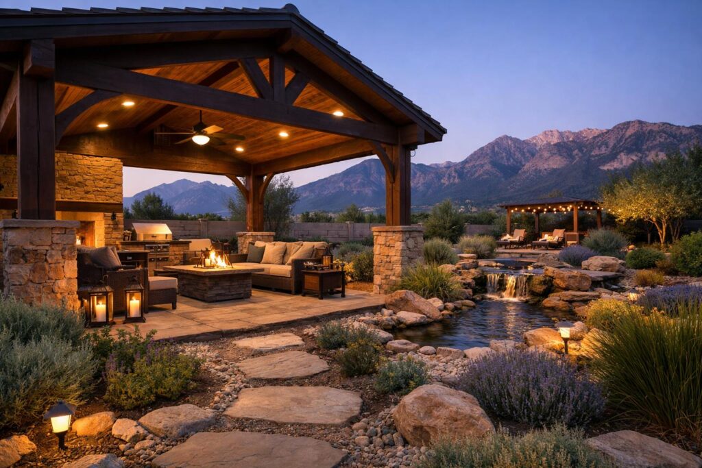 Utah Outdoor Living in a Drier Year: Shade, Water-Wise Materials, and Four-Season Use
